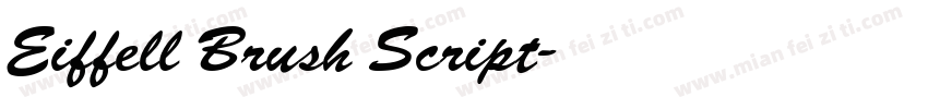 Eiffell Brush Script字体转换